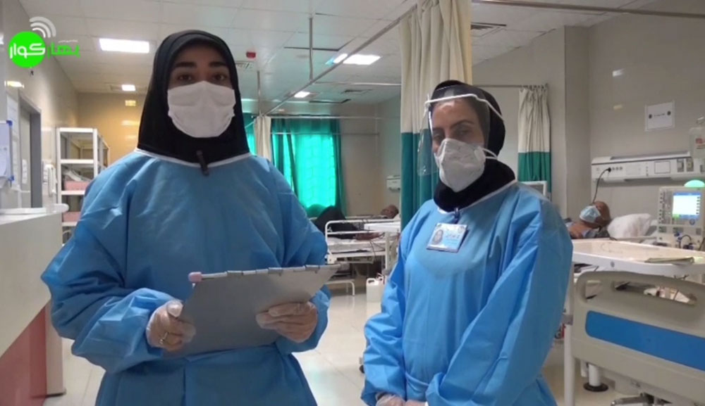 دیدار خبرنگار بهار کوار با پرستاران بیمارستان فاطمه الزهرا کوار