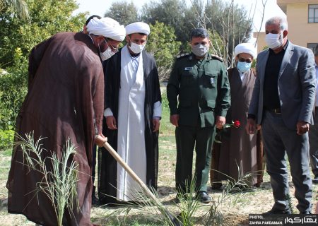 کاشت و توزیع 2900 اصله نهال در شهرستان کوار در روز درختکاری