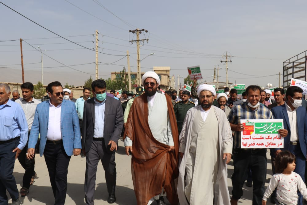 راهپیمایی روز قدس طسوج از شهرستان کوار 