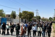 راهپیمایی مردم شهرستان کوار در محکومیت کشتار مردم بی گناه غزه و هتک حرمت به سردار شهید همدانی