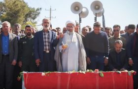 مراسم تشییع پیکر مطهر جانباز شهید عبدالله عظیمی