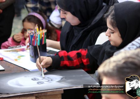 کوار؛ صحنه ابراز ارادت خالصانه به شهید قدس با اجتماع پرشور مردمی و برپایی موکب ها + تصاویر