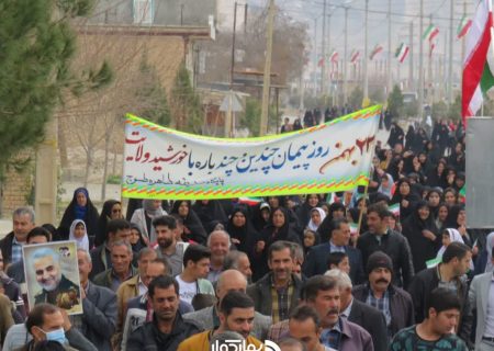 طسوجی ها پرشور در راهپیمایی ۲۲ بهمن حاضر شدند