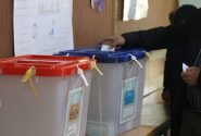 حضور مردم غیور طسوج در پای صندوق های رای