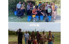 کاشت بیش از ۱۵۰ نهال  در جوار امامزاده شاه غیب