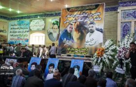 گزارش تصویری مراسم  بزرگداشت جانباختگان حادثه بندرعباس