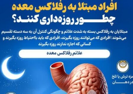 افراد مبتلا به رفلاکس چطور روزه داری کنند؟